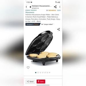 Holstein Houseware Tosti Arepa